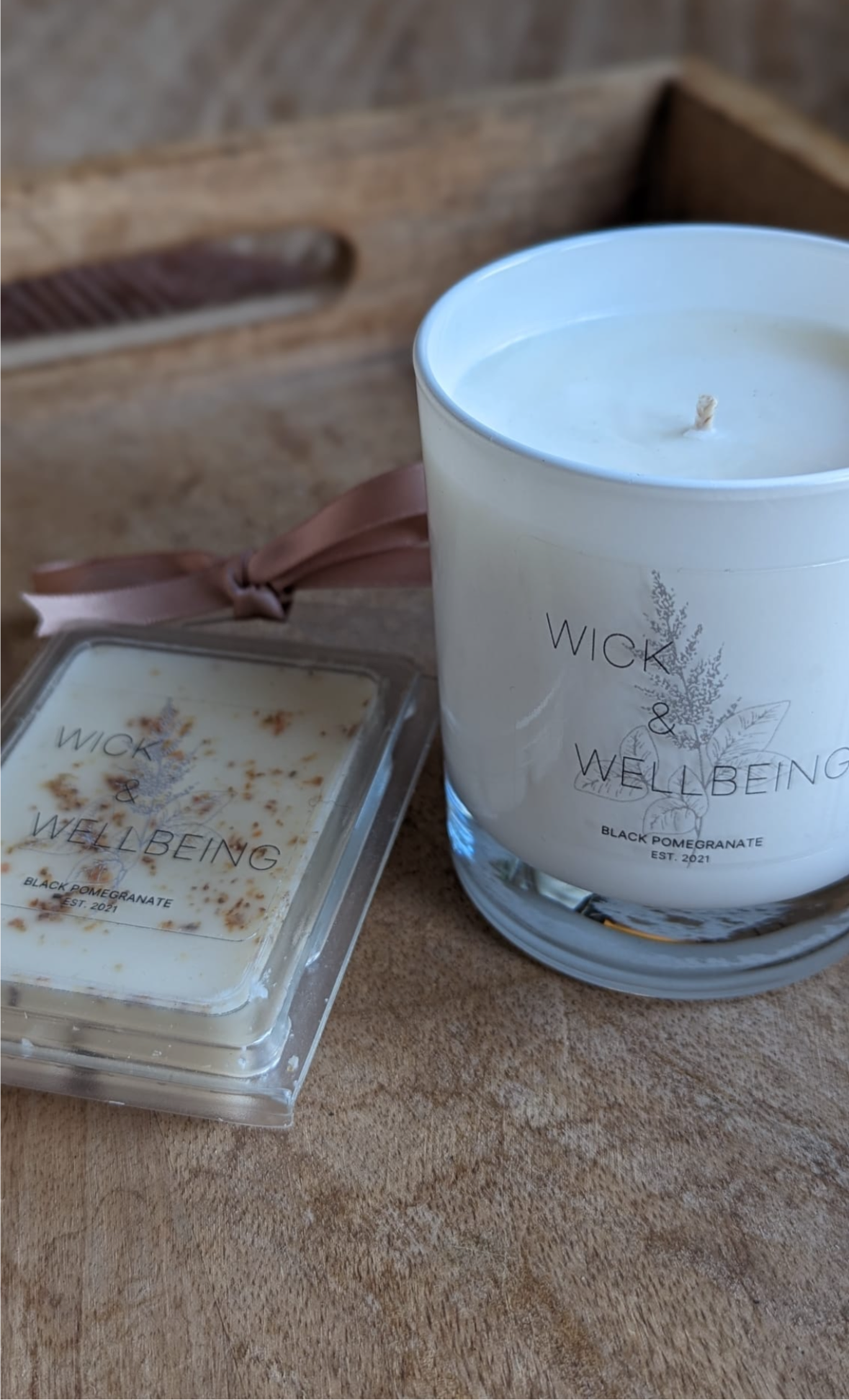 Luxury Soy Wax Candle - Pomegranate Noir