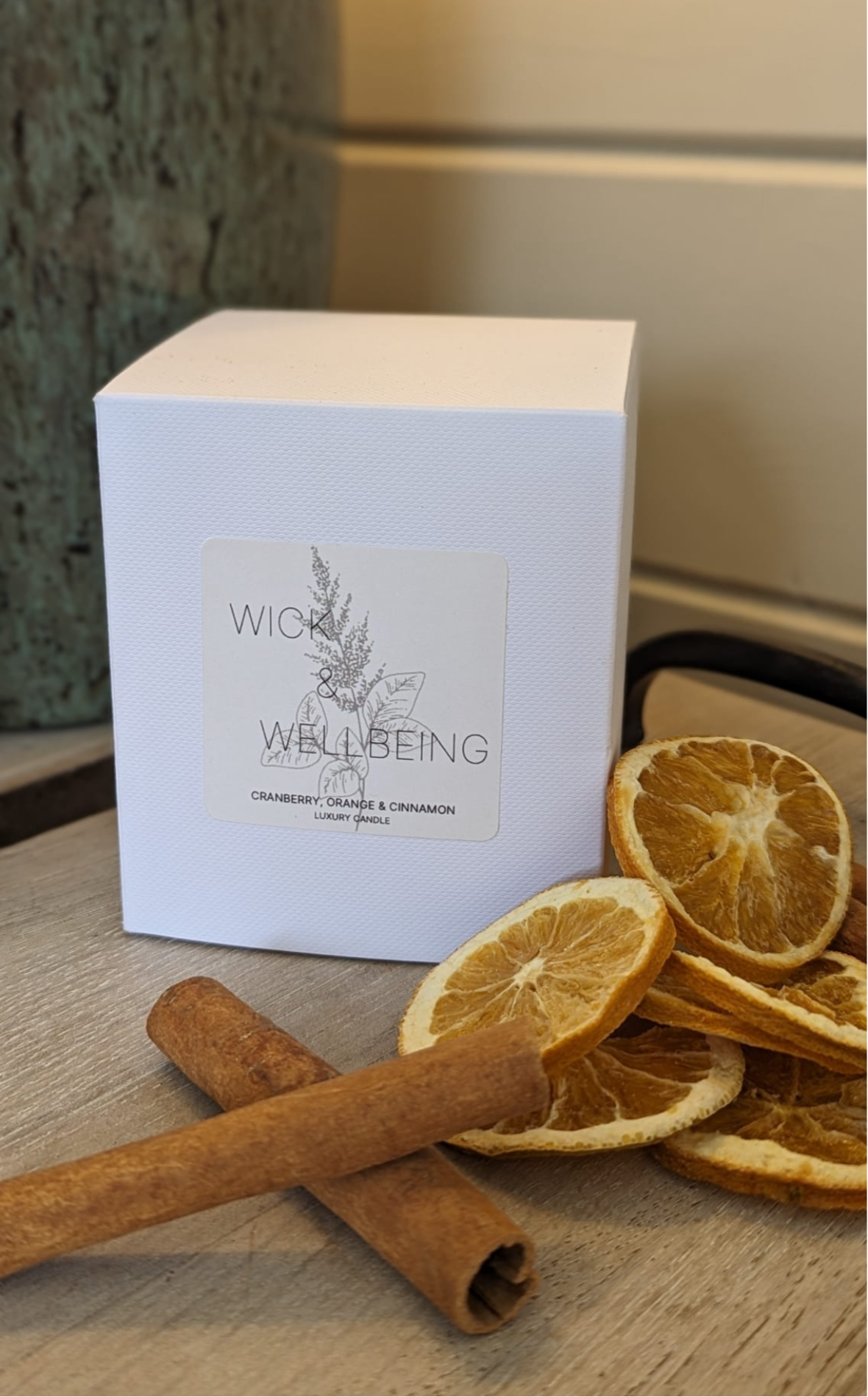 Luxury Soy Wax Candle - Cranberry, Orange & Cinnamon